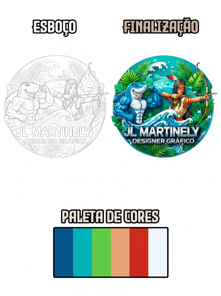 Esboço e Finalização da Logo